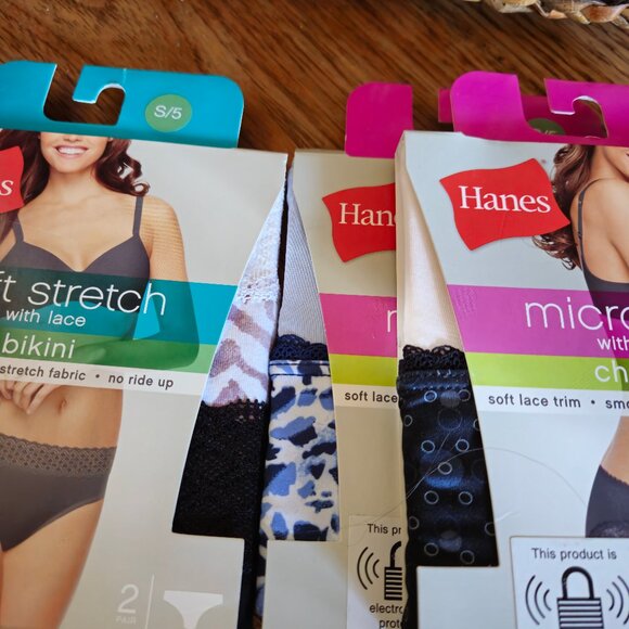3 2pks Hanes Women's Underwear 2pk Size S (5) - Picture 2 of 6